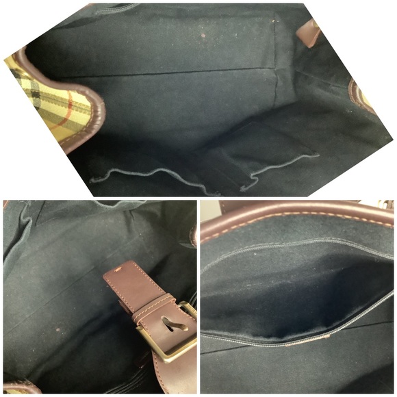 🛍BURBERRY Vintage Coated Canvas(PVC) House Check Shoulder bag🛍 - Picture 8 of 12